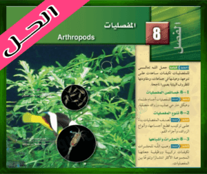 حل كتاب الاحياء اول حل الفصل الثامن المفصليات الاحياء 1 اول ثانوي 1445 ف1