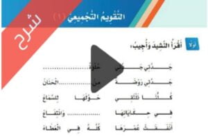 شرح دروس الوحدة الاولى أقاربي لغتي ثاني ابتدائي ف1