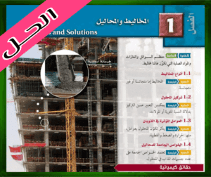 حل الفصل الاول المخاليط والمحاليل ثالث ثانوي 1445ف1