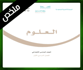 حلول مادة العلوم سادس ابتدائي